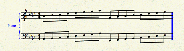 Ab Major/ F minor scales 